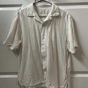 Abercrombie - Camp Collar Linen-Blend Shirt - Size Small